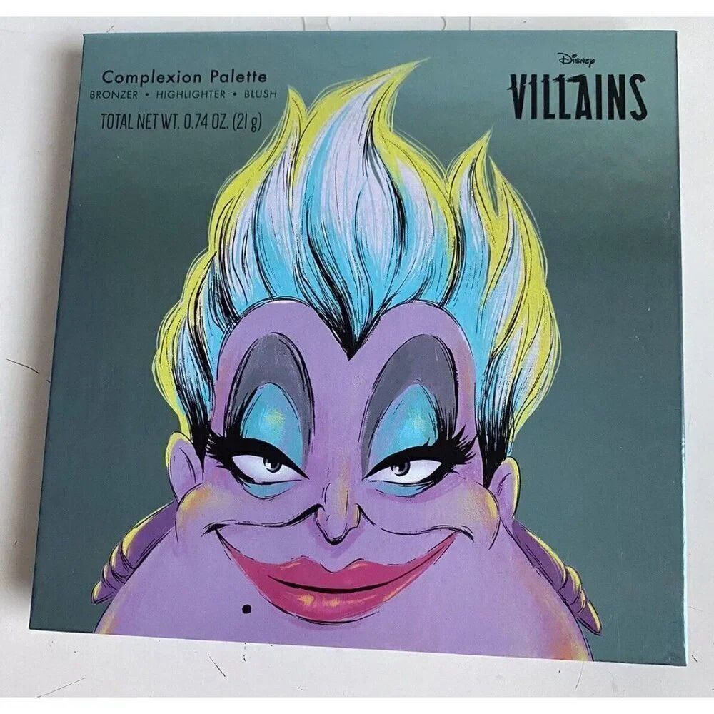 Disney Villains URSULA Complexion Palette Bronzer Highlighter Blush 6 Shades NEW